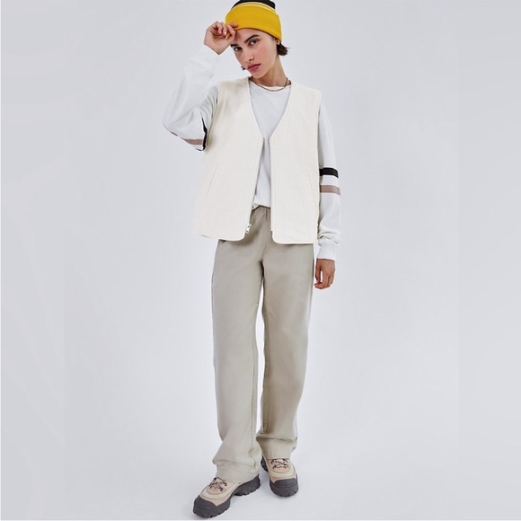 TNA carlaw corduroy purple vest size small oversized - Picture 4 of 11